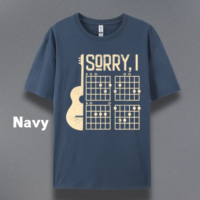 Sorry Guitar Tops Design (100% Cotton)