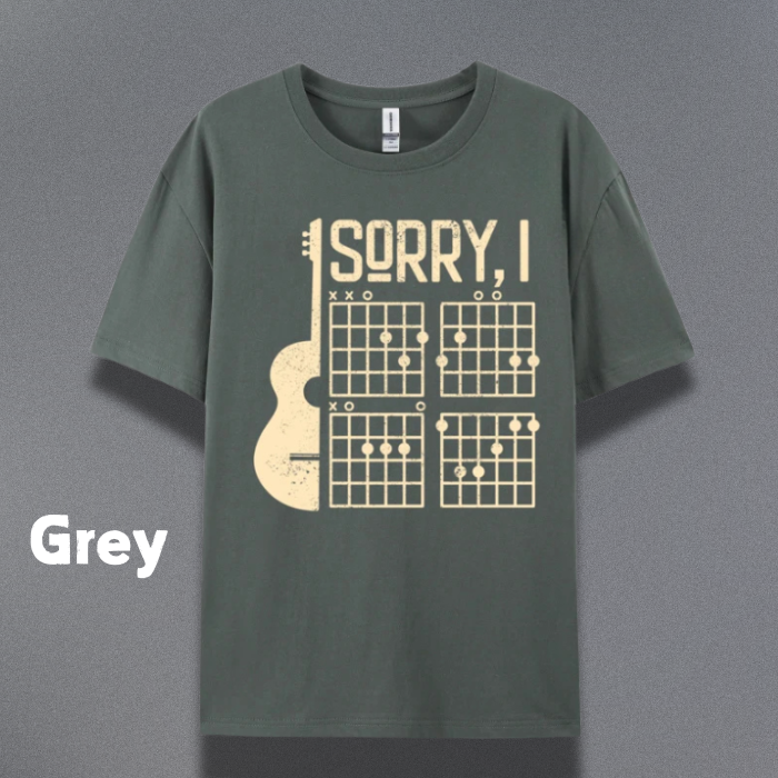 Sorry Guitar Tops Design (100% Cotton)