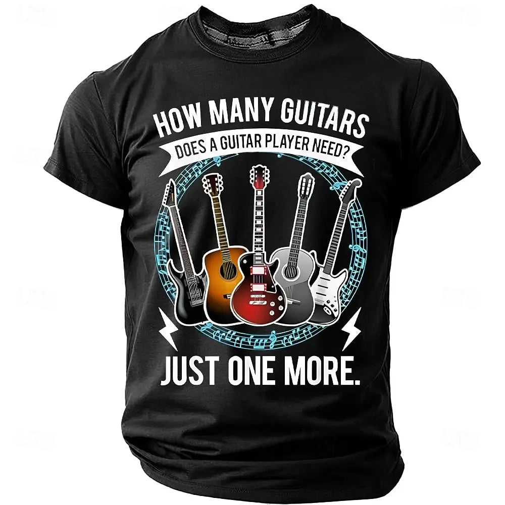 Funny Guitar Lover Short Sleeve Tee T-Shirt