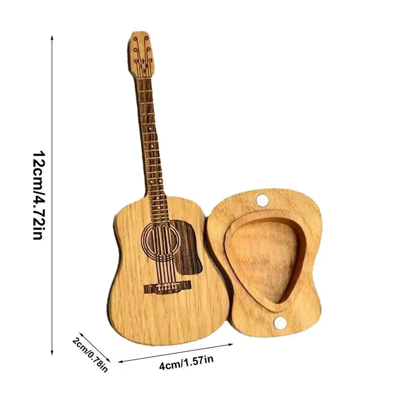 Wooden Guitar Picks Gift Box