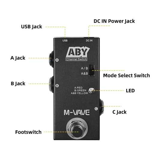 M-VAVE ABY Mini AB Switch Pedal