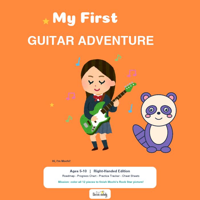 My First Guitar Adventure - Printable Guitar Kit for Kids 5-10
