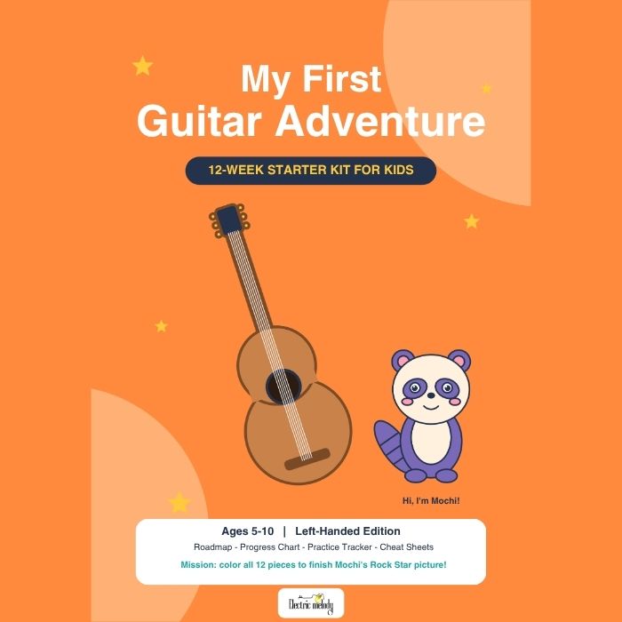My First Guitar Adventure - Printable Guitar Kit for Kids 5-10