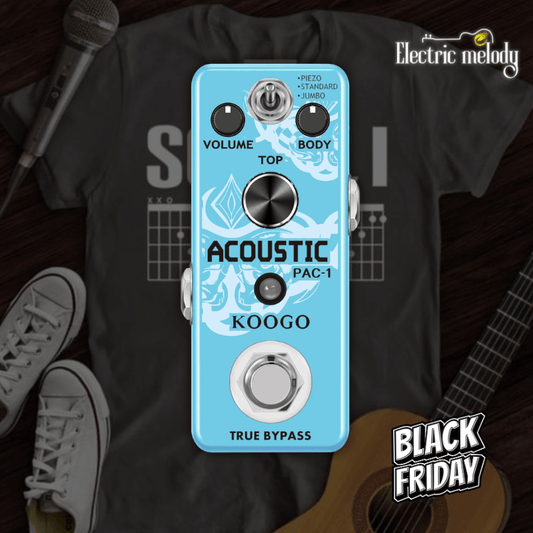 Koogo Acoustic Guitar Pedal PAC-1 Review: Turn Your Electric Guitar into Acoustic Sound
