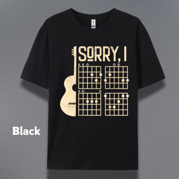 Sorry Guitar Tops  Design (100% Cotton)