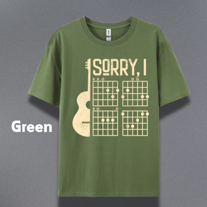 Sorry Guitar Tops  Design (100% Cotton)