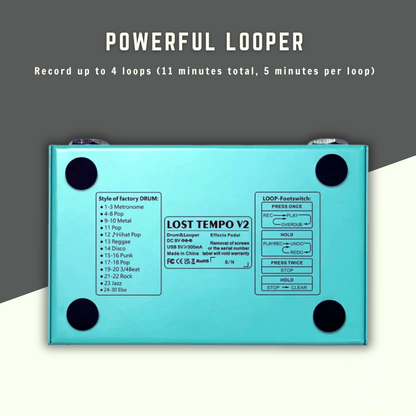 ⏰LAST DAY 50% OFF🎁Lost Tempo Looper Pedal V2
