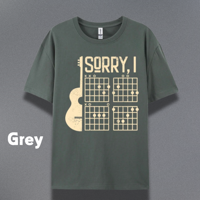 Sorry Guitar Tops  Design (100% Cotton)