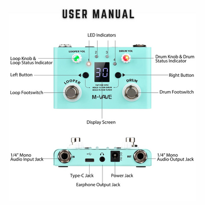 ⏰LAST DAY 50% OFF🎁Lost Tempo Looper Pedal V2