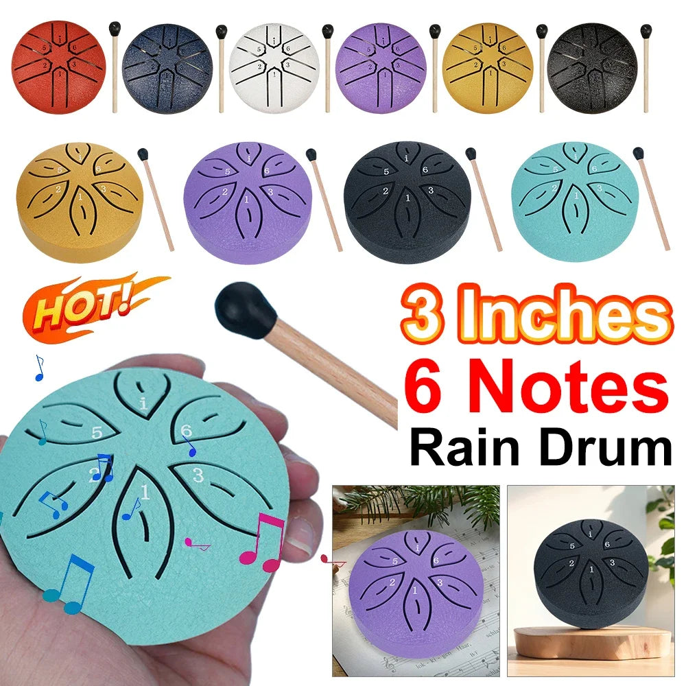 ⏰ 50% OFF+ Freeshiping🎁 Rain Drum 3 Inches 6 Notes