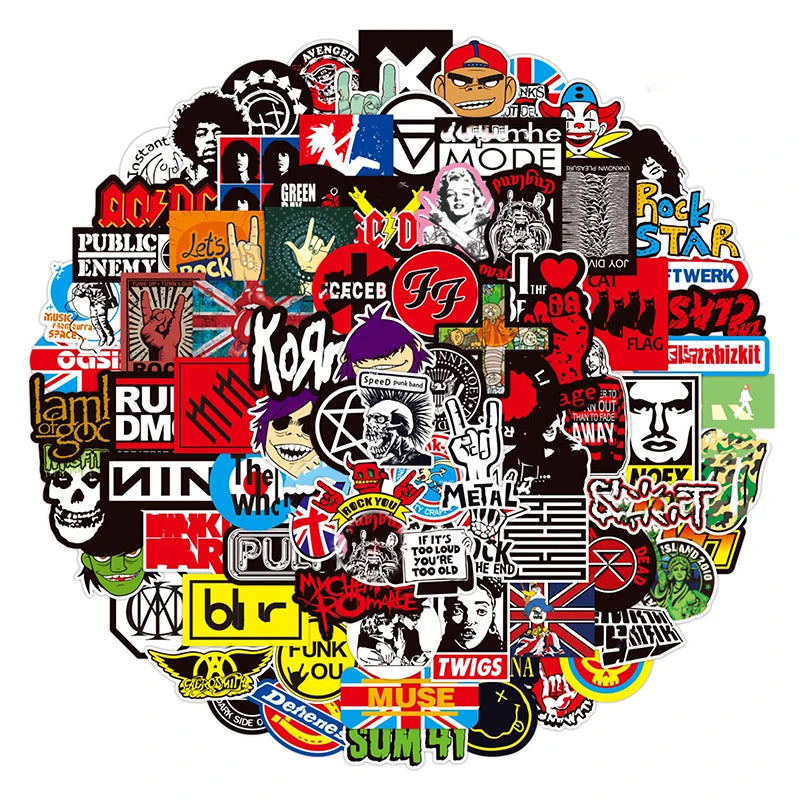 Classic ROCK Stickers (Random)