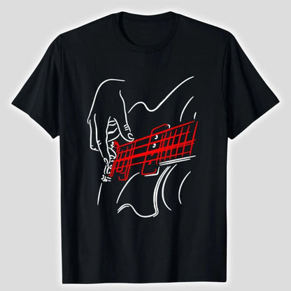 Bass Player Fretting Hand Graphic T-Shirt
