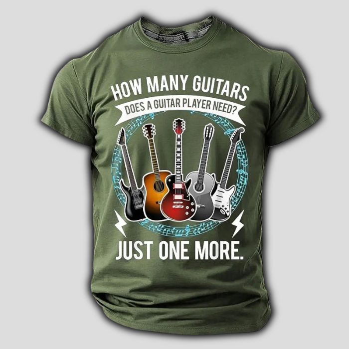 Funny Guitar Lover Short Sleeve Tee T-Shirt