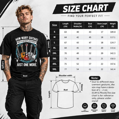 Funny Guitar Lover Short Sleeve Tee T-Shirt