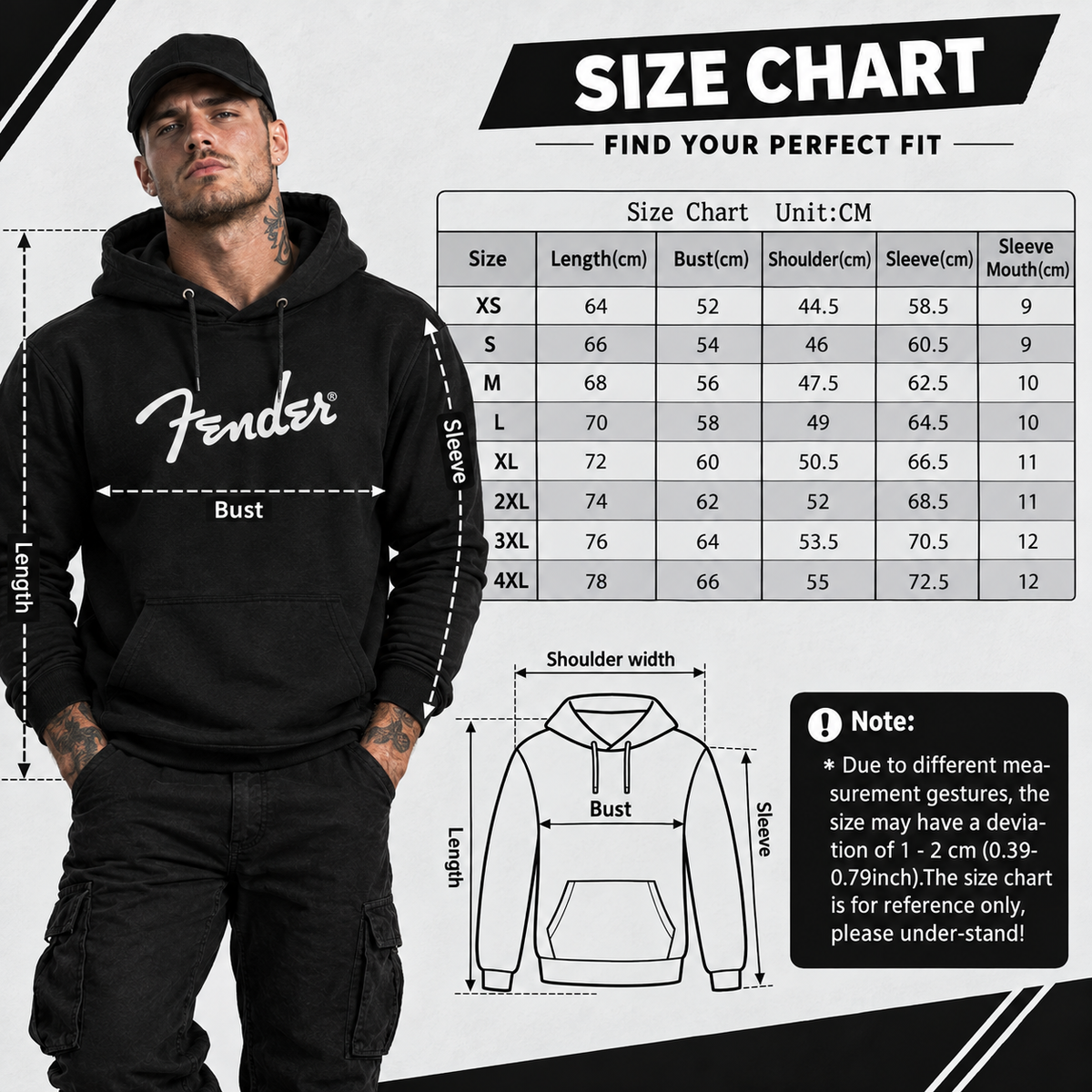 Guitarist Fleece Sweater Hoodies