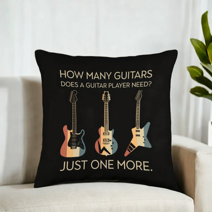 Funny Guitar Throw Pillow (No Pillow Core)