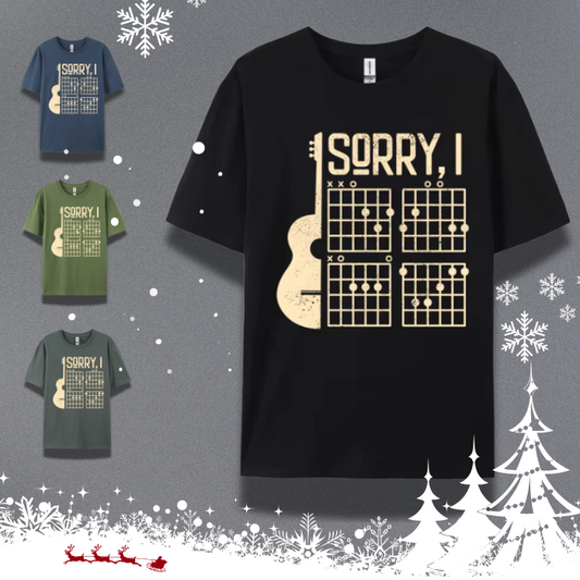 Sorry Guitar Tops  Design (100% Cotton)