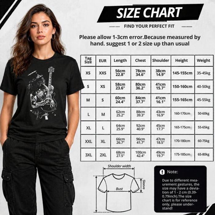 Women Slash Guitar Guns T Shirt